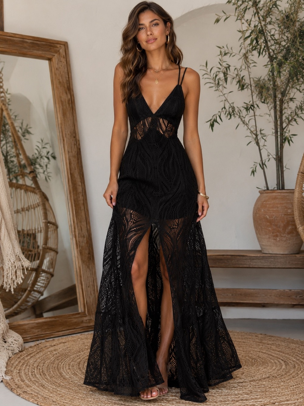 Nasty Gal Lace Maxi